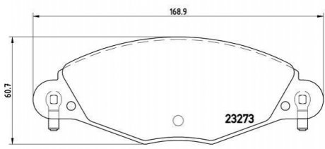 P61 072 BREMBO Гальмівні колодки дискові