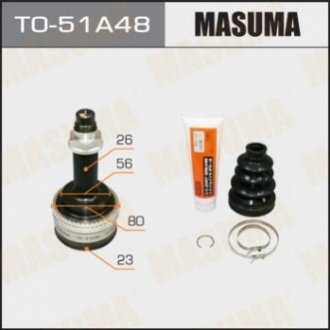 TO51A48 MASUMA ШРУС 23x56x26х48 PEUGEOT 2008 1.6 HDi (13-18), PEUGEOT 208 (12-17), CITROEN DS3