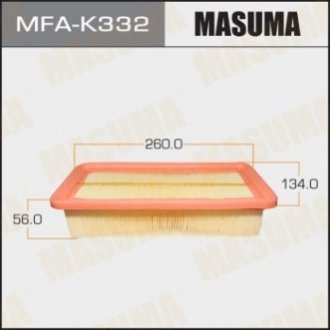 MFAK332 MASUMA Фильтр воздушный A9608PU LHD KIA/ RIO/ V1400 V1600 06- (MFAK332) MASUMA