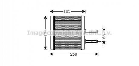 CTA6042 AVA COOLING Теплообмінник, Система опалення салону