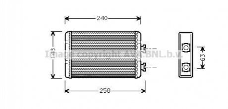 BWA6210 AVA COOLING Теплообмінник, Система опалення салону