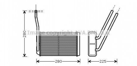 AU6195 AVA COOLING Теплообмінник, Система опалення салону