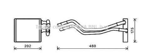 FDA6455 AVA COOLING Теплообмінник, Система опалення салону