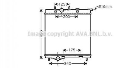 PEA2298 AVA COOLING Радиатор, Система охлаждения двигателя