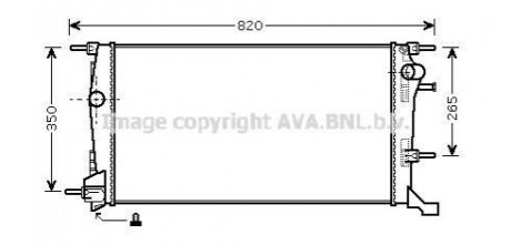 RTA2409 AVA COOLING Радиатор, Система охлаждения двигателя