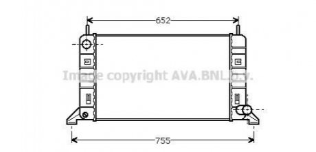 FD2078 AVA COOLING Радиатор, Система охлаждения двигателя