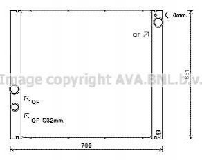 AUA2207 AVA COOLING Радиатор, Система охлаждения двигателя