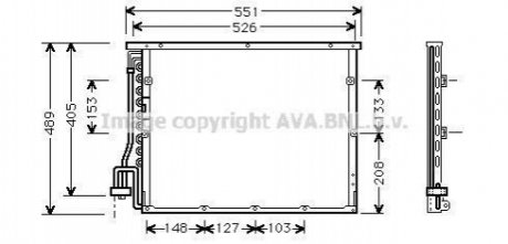 BW5148 AVA COOLING Радіатор кодиціонера