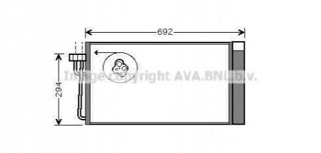 BWA5273D AVA COOLING Радиатор кодиціонера