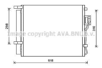 HY5310D AVA COOLING Радиатор кодиціонера