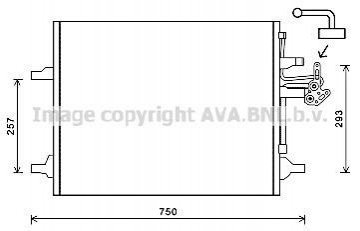 VO5166D AVA COOLING Радиатор кодиціонера
