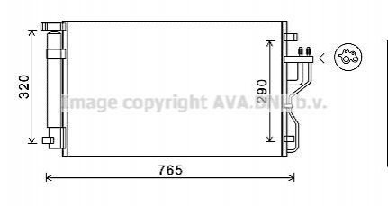 KA5153D AVA COOLING Радиатор кодиціонера