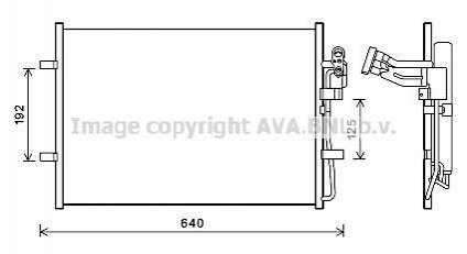 MZ5281D AVA COOLING Радиатор кодиціонера