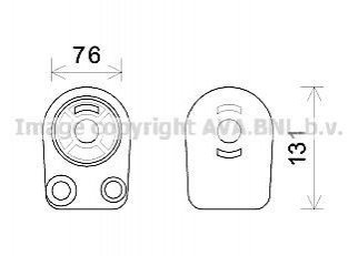 RT3607 AVA COOLING Охолоджувач оливи