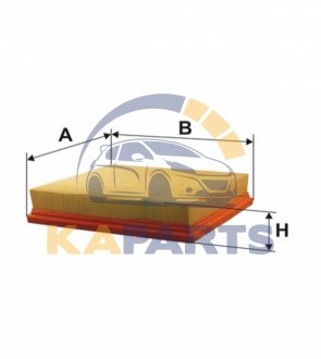 WA6589 WIX FILTERS Фильтр повітряний