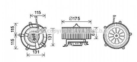 BW8478 AVA COOLING Компресор салону