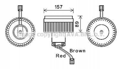 VO8176 AVA COOLING Компресор салону