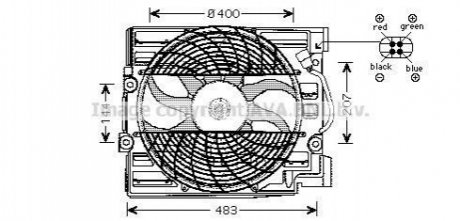 BW7509 AVA COOLING Вентилятор