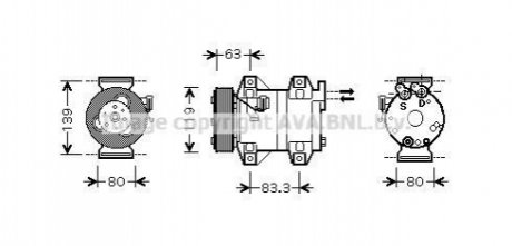 VOAK121 AVA COOLING Компресор