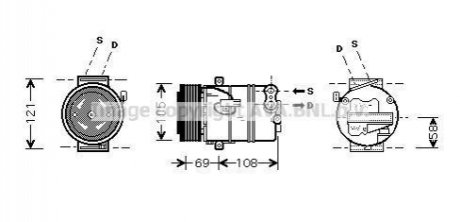 OLAK438 AVA COOLING Компресор