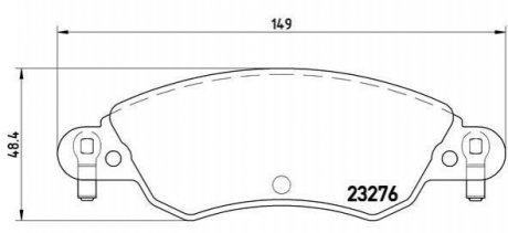 P61 070 BREMBO Гальмівні колодки дискові