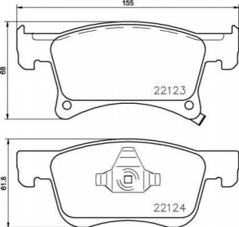 P59 083 BREMBO Гальмівні колодки дискові