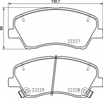 P30 098 BREMBO Гальмівні колодки дискові