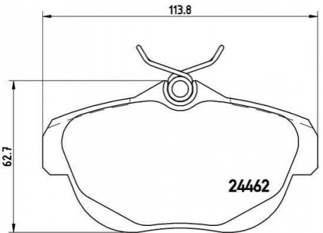 P61 087 BREMBO Гальмівні колодки дискові