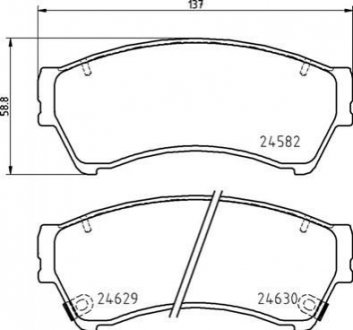 P49 060 BREMBO Гальмівні колодки дискові