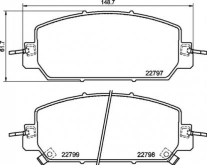 P28 098 BREMBO Гальмівні колодки дискові