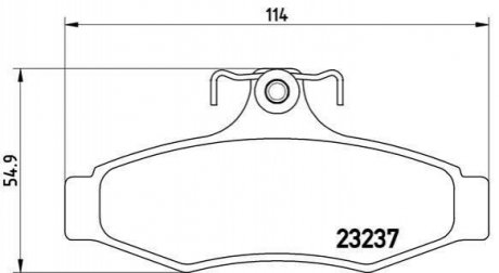 P15 005 BREMBO Гальмівні колодки дискові