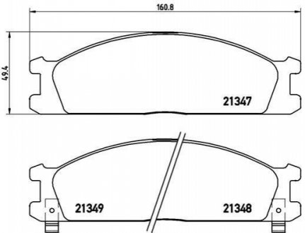 P24 026 BREMBO Гальмівні колодки дискові