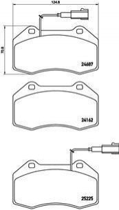 P23 139 BREMBO Гальмівні колодки дискові