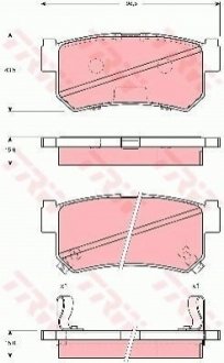 GDB3382 TRW Гальмівні колодки