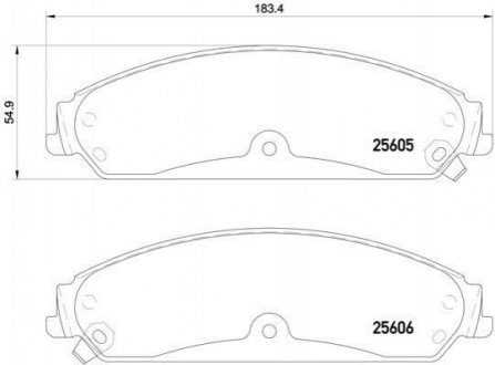 P23 149 BREMBO Гальмівні колодки дискові