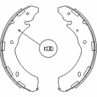 Z4236.00 WOKING Колодки тормозные бараб. задн. (пр-во Remsa) Subaru Legasy Outback 09> / Mitsubishi L200 05> 15> (Z4236.00) WOKING