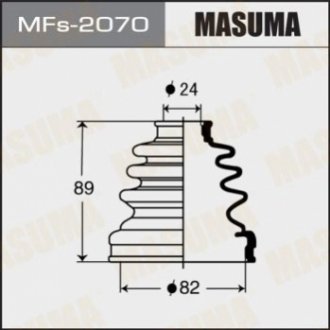 MFs2070 MASUMA Пыльник ШРУСа (силикон)TOYOTA RAV_4 III (06-11)/MITSUBISHI L 200 (05-10), TOYOTA AVENSIS (01-09) (MFs2070) MASUMA