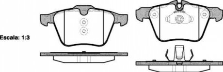 P13173.00 WOKING Колодки тормозные диск. перед. (пр-во Remsa) Ford Mondeo IV 2,5i Volvo S60 S80 (P13173.00) WOKING