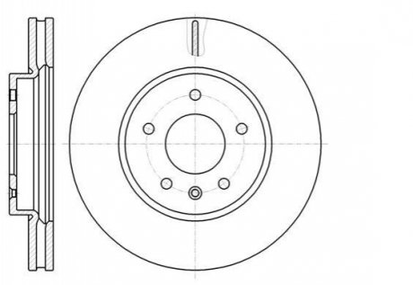 D61183.10 WOKING Диск тормозной перед. (кратно 2) (пр-во Remsa) Chevrolet Captiva, Opel Antara (D61183.10) WOKING