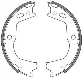 Z4666.00 WOKING Колодки стояночного тормоза (пр-во Remsa) Hyundai Santa fe III Sorento II (Z4666.00) WOKING