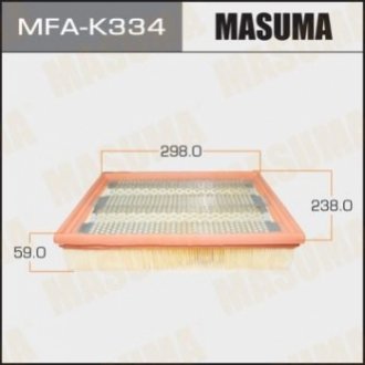 MFAK334 MASUMA Фильтр воздушный SSANG YONG/ ACTYON, KYRON/ V2000, V2300, V2700 05- (MFAK334) MASUMA