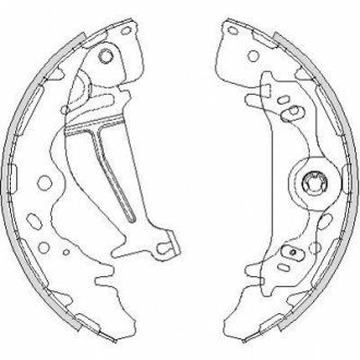 Z4219.00 WOKING Колодки тормозные бараб. задн. (пр-во Remsa) Hyundai H-1 08> (Z4219.00) WOKING