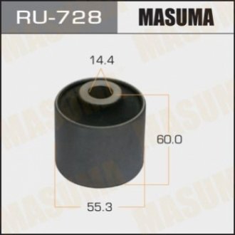 RU728 MASUMA Сайлентблок LAND CRUISER, LX470 / UZJ100L, UZJ100W задн нижн (RU728) MASUMA