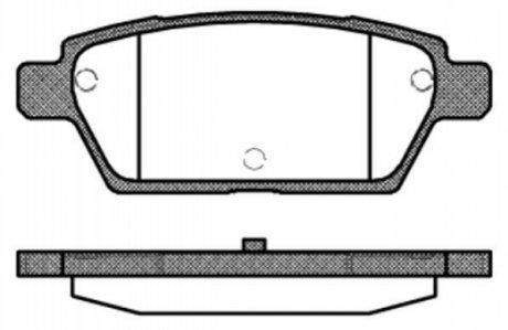 P10953.10 WOKING Колодки тормозные диск. задн. (пр-во Remsa) Mazda 6 I (P10953.10) WOKING