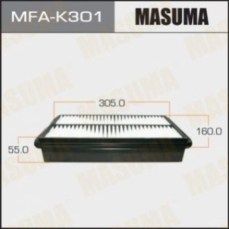 MFAK301 MASUMA Фильтр воздушный HYUNDAI/TERRACAN/V2500,V2900,V3500 01- (MFAK301) Masuma