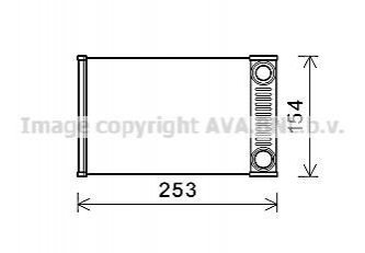 OL6656 AVA COOLING Радиатор отопителя салона Chevrolet Aveo/Sonic 2011> / Tracker 2013>