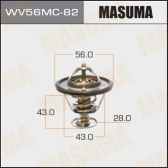 WV56MC82 MASUMA Термостат MITSUBISHI LANCER, COLT 2005-2012 (WV56MC82) MASUMA