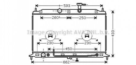 KA2078 AVA COOLING Радиатор охлаждения двигателя (KA2078) AVA