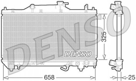 DRM50067 DENSO Радиатор охолоджування