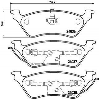 P11 014 BREMBO Гальмівні колодки дискові